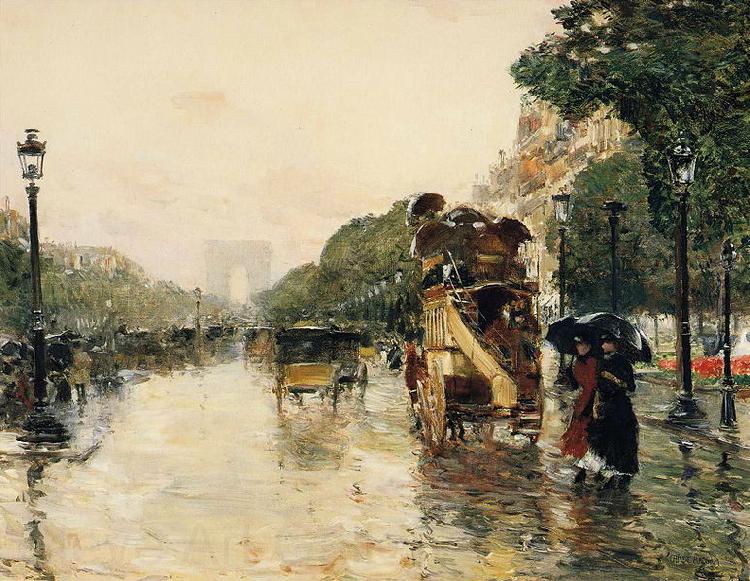 Childe Hassam Champs Elysees Paris